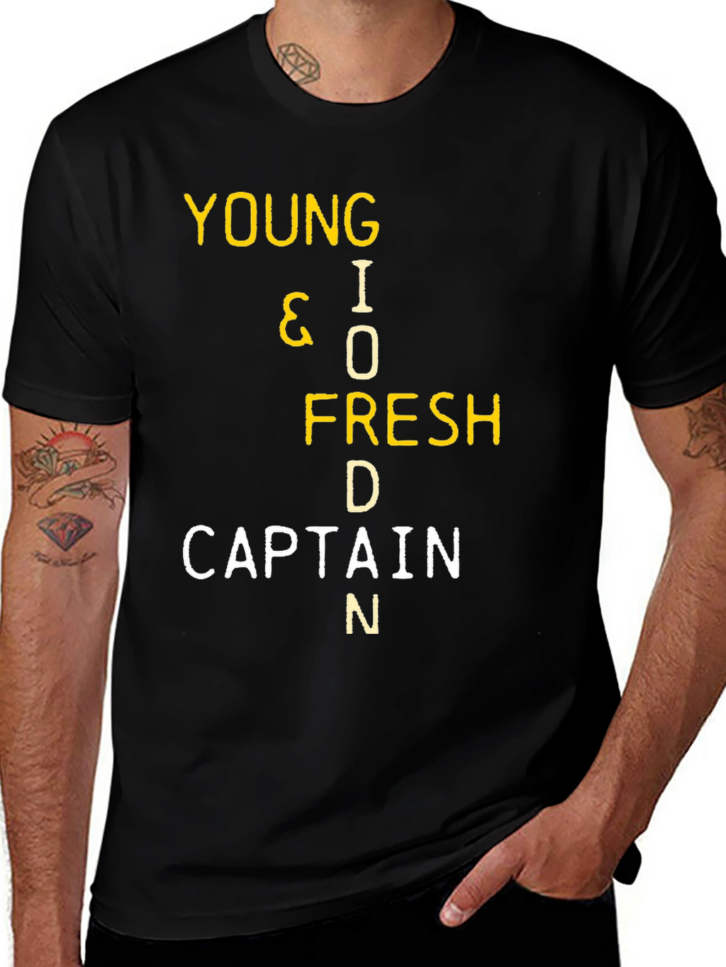 Young I O Fresh D Captain N Graphic T-Shirt