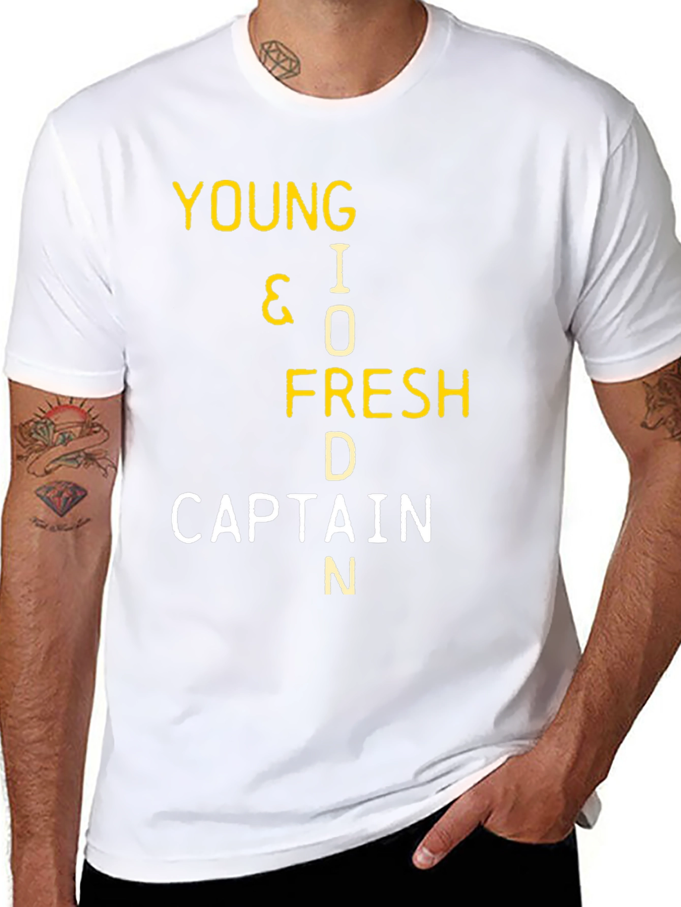 Young I O Fresh D Captain N Graphic T-Shirt