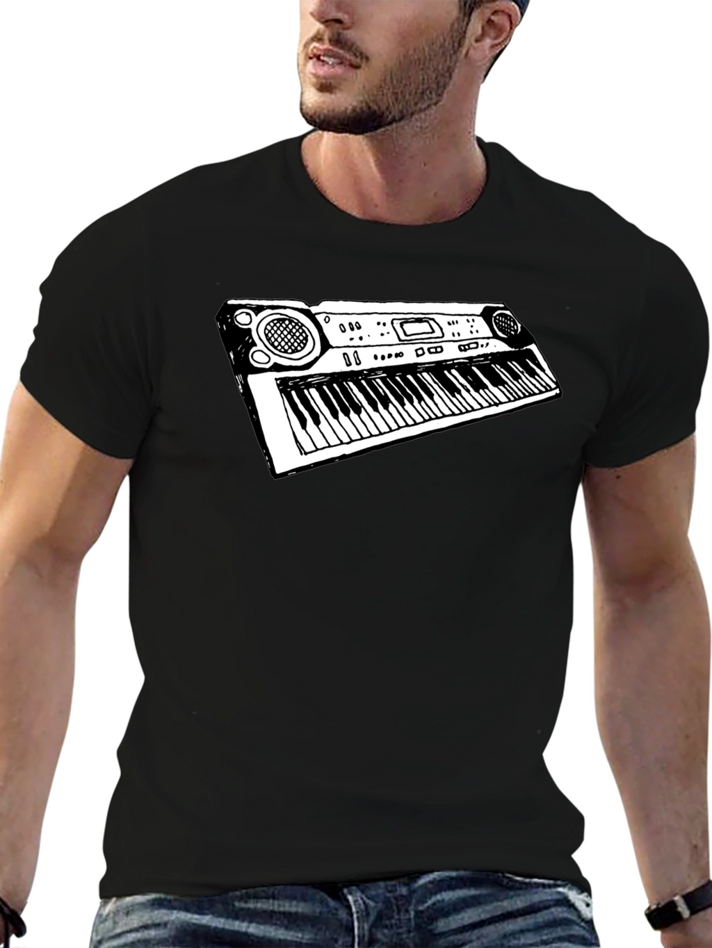 Keyboard T-Shirt: Musicians Graphic Tee