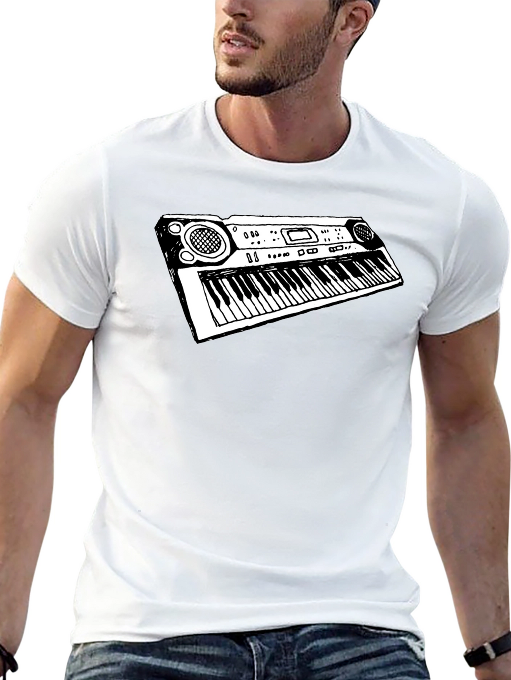 Keyboard T-Shirt: Musicians Graphic Tee
