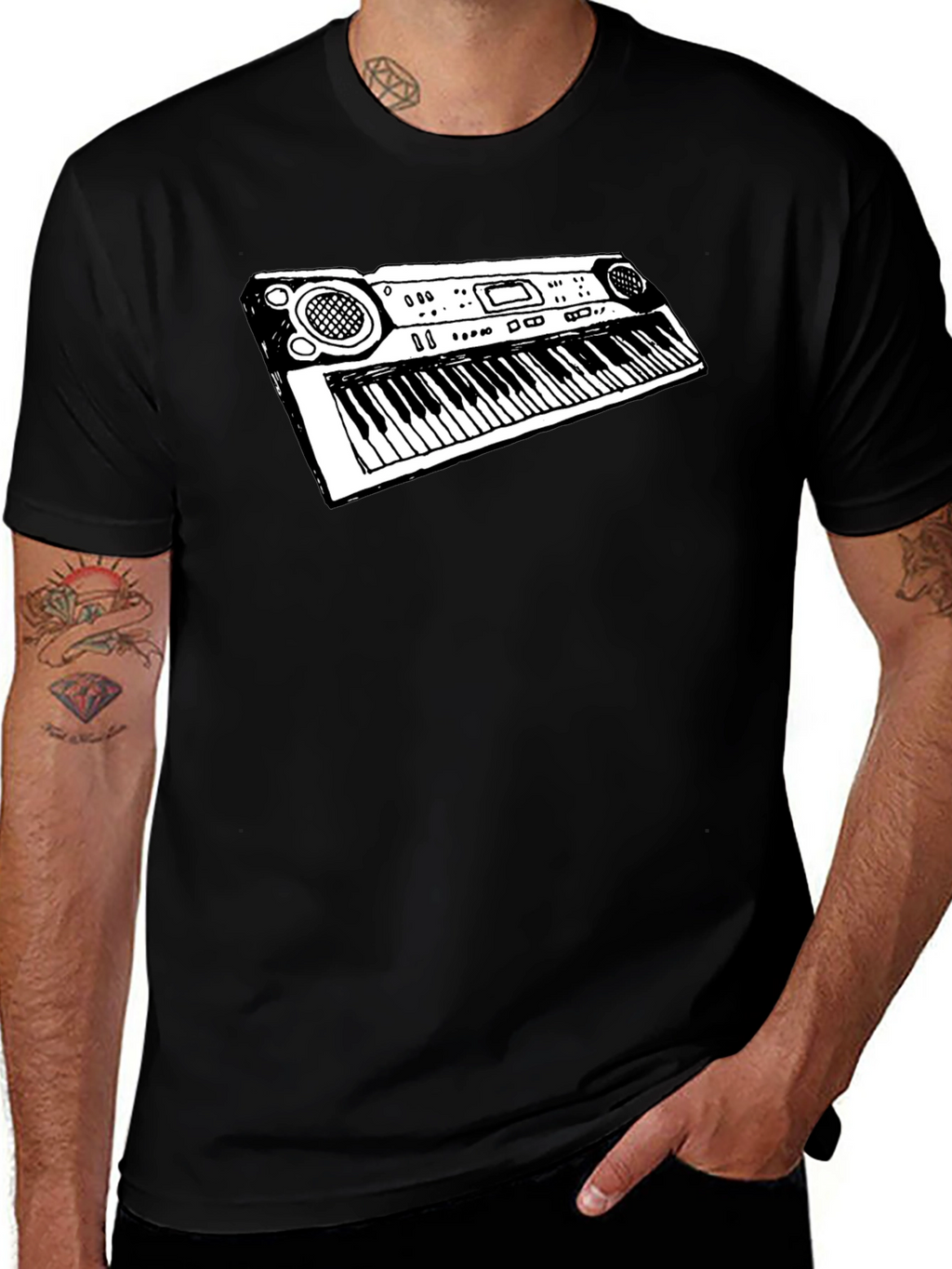 Keyboard T-Shirt: Musicians Graphic Tee
