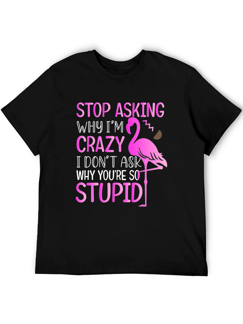 Funny Flamingo Graphic T-Shirt
