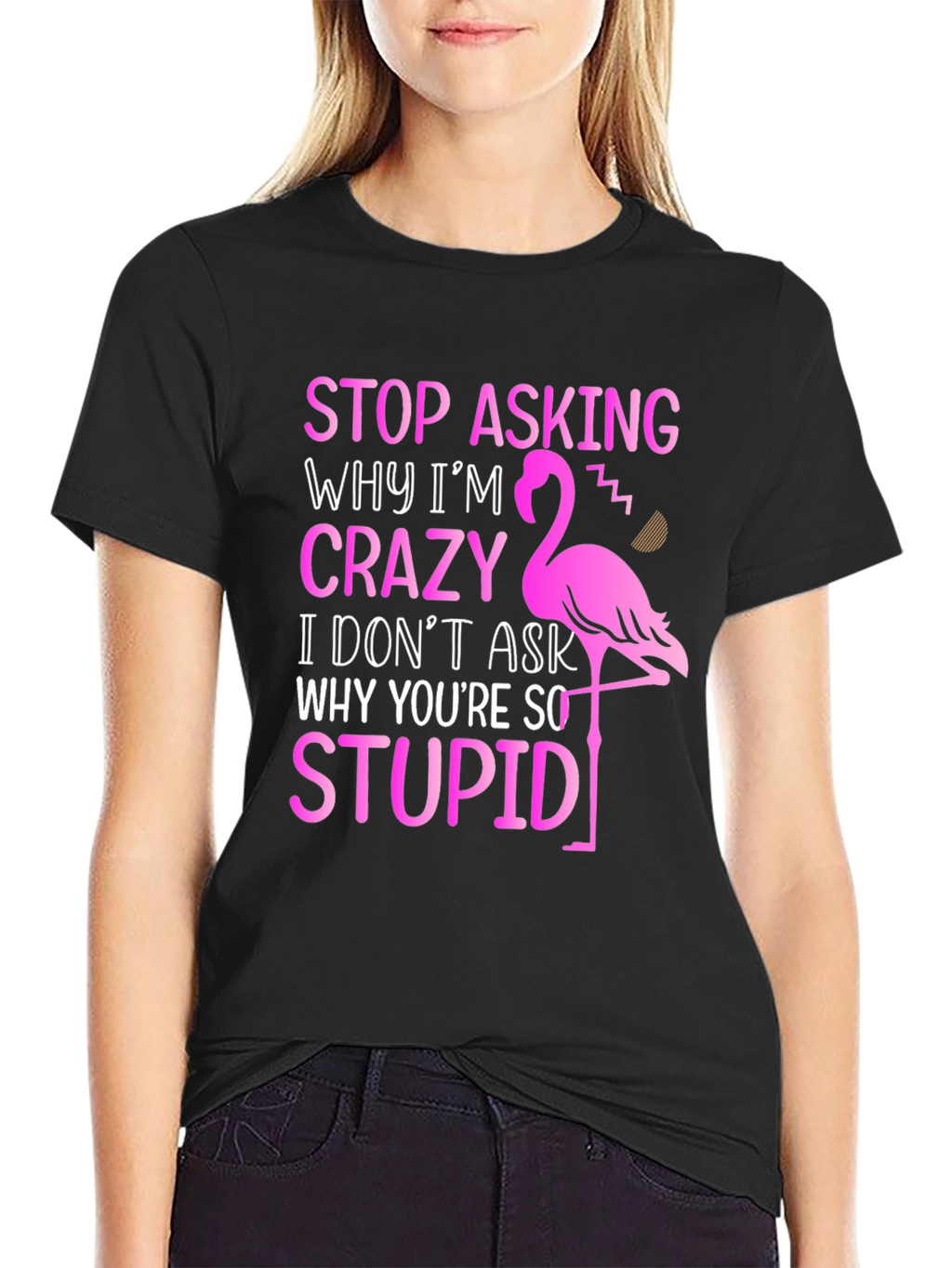 Funny Flamingo Graphic T-Shirt