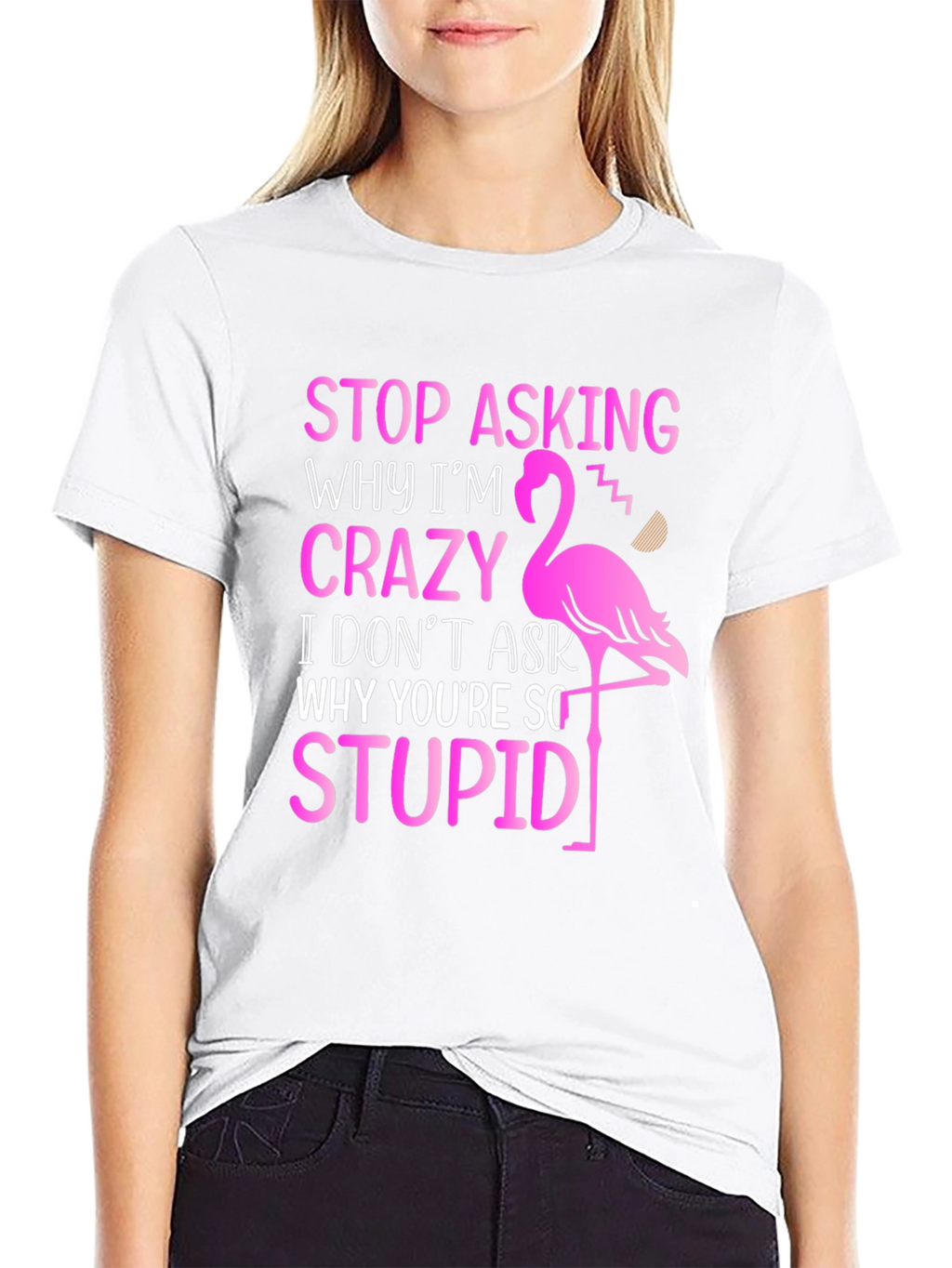 Funny Flamingo Graphic T-Shirt