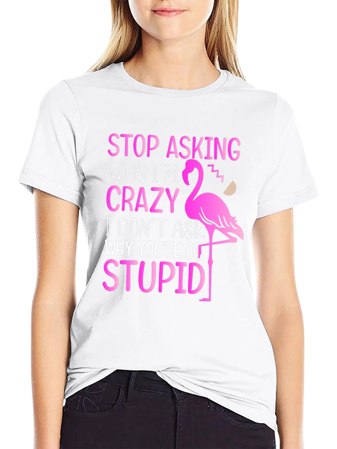 Funny Flamingo Graphic T-Shirt