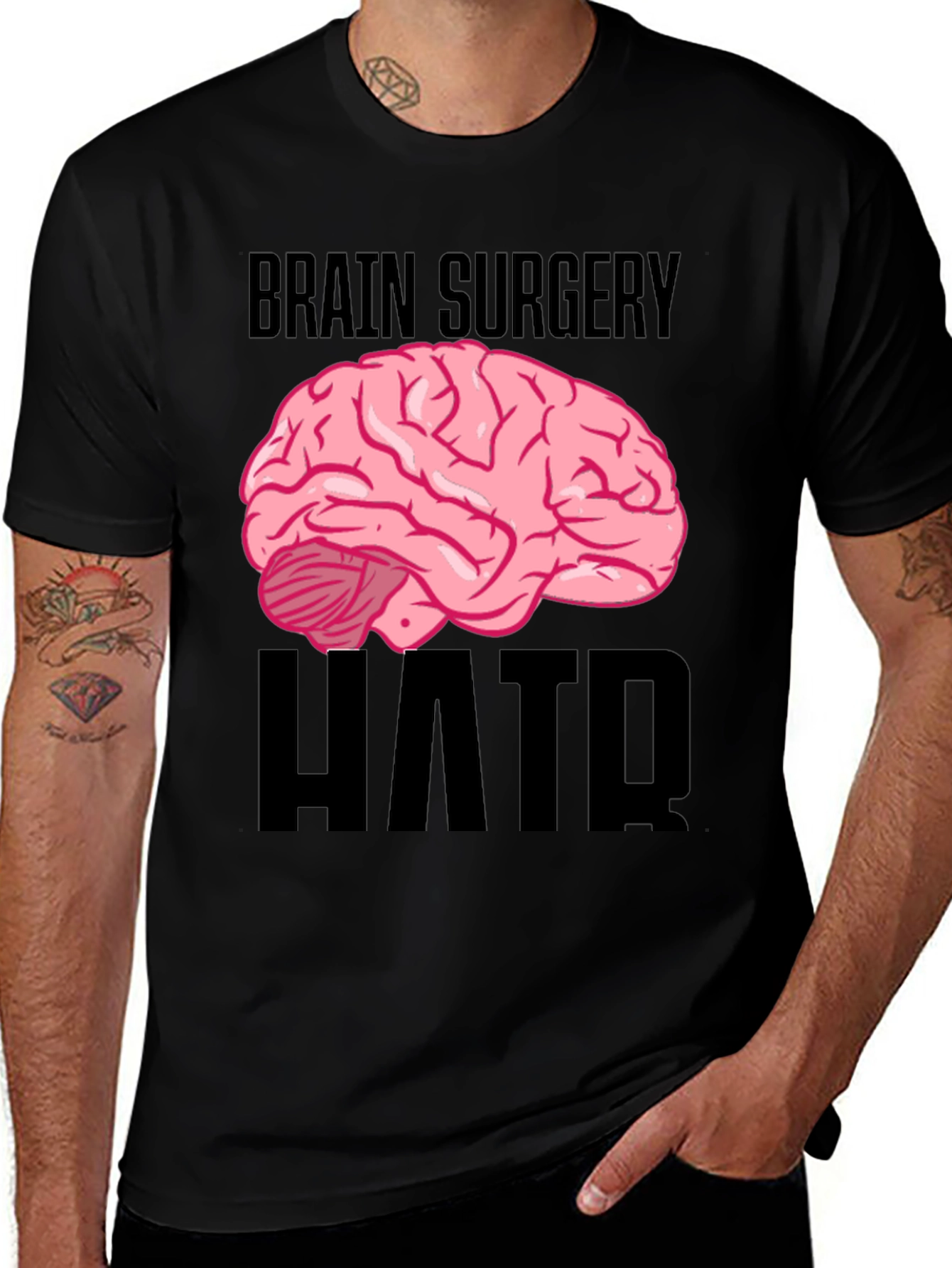 Brain Surgery Humor Black T-Shirt