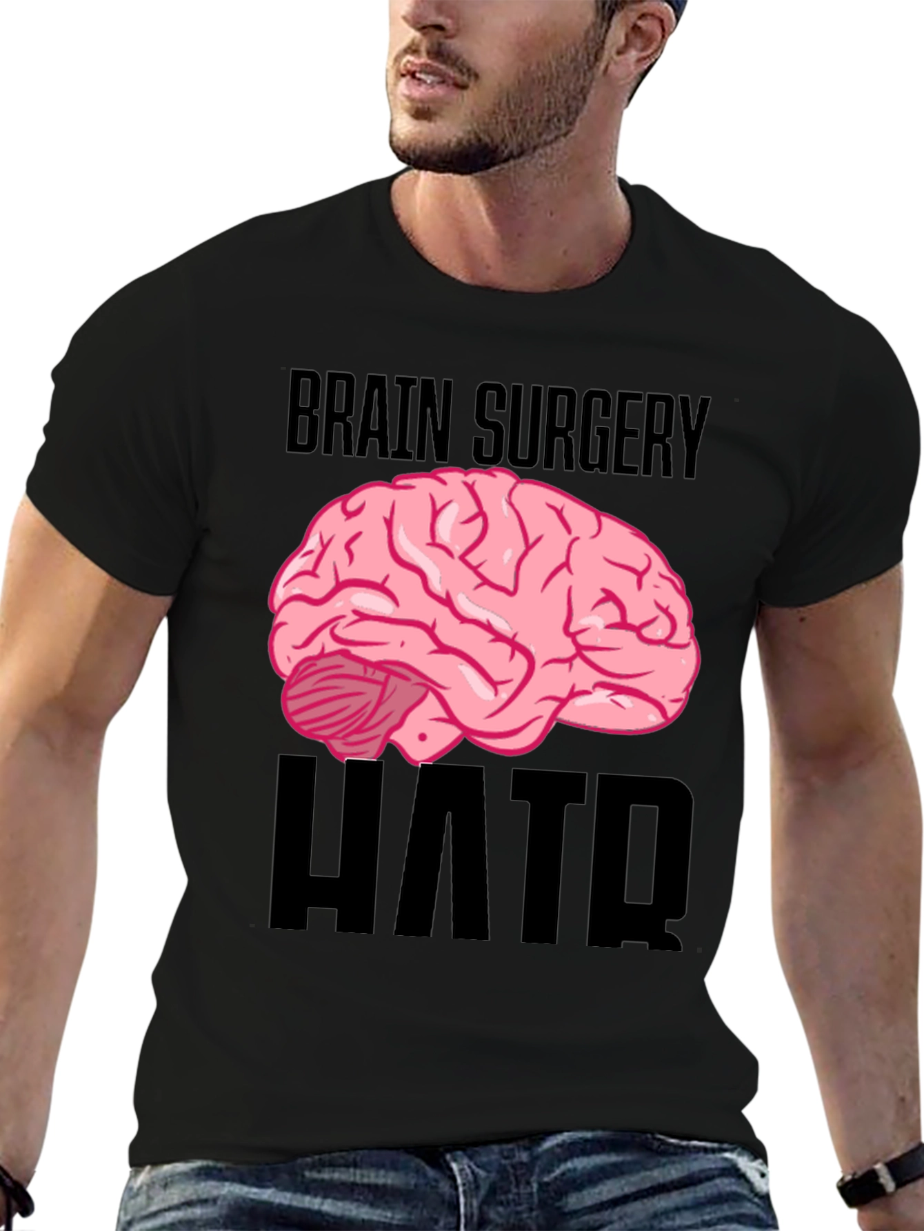 Brain Surgery Humor Black T-Shirt