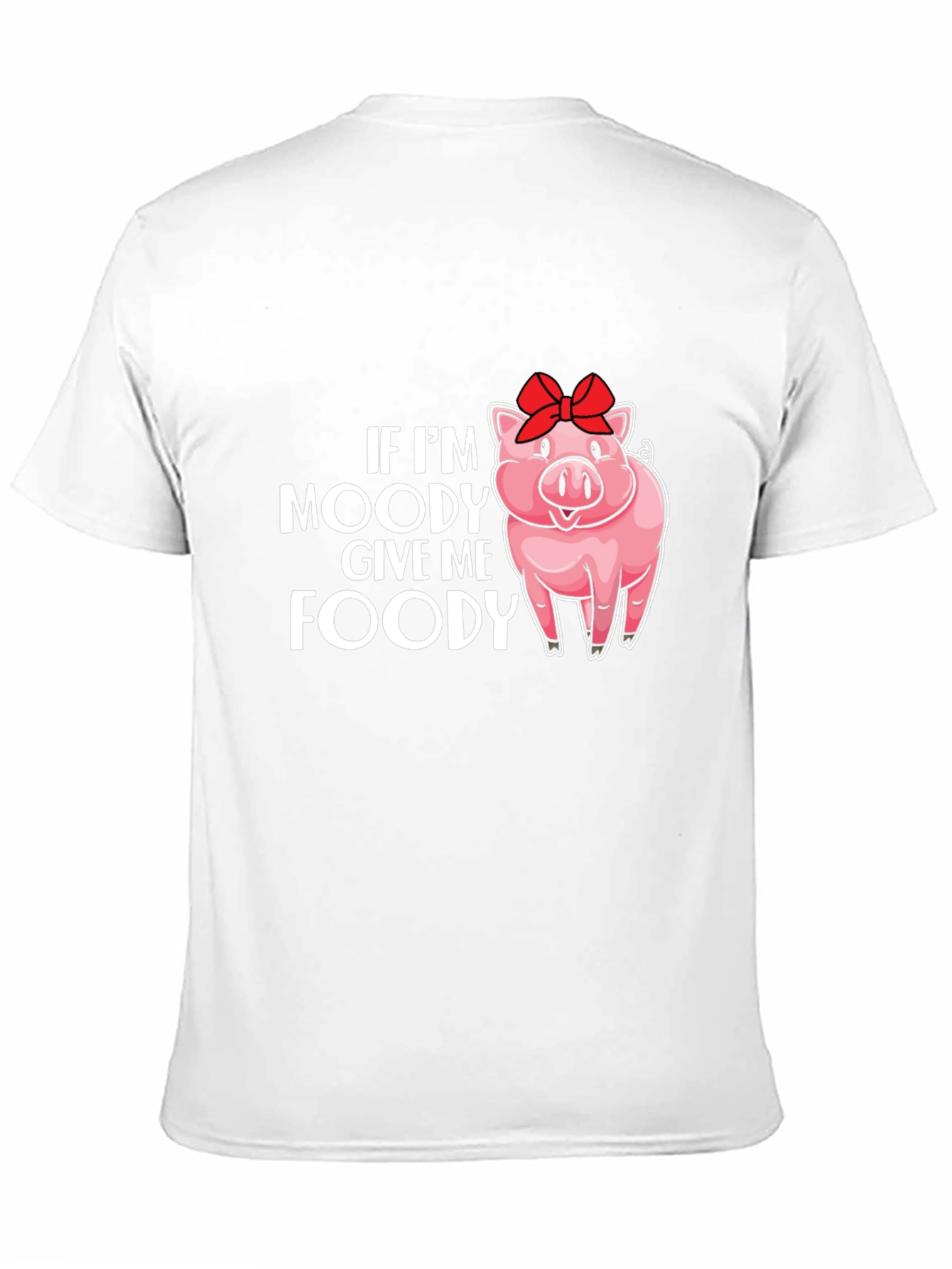 Moody Pig Foody T-Shirt - Unisex Black Tee