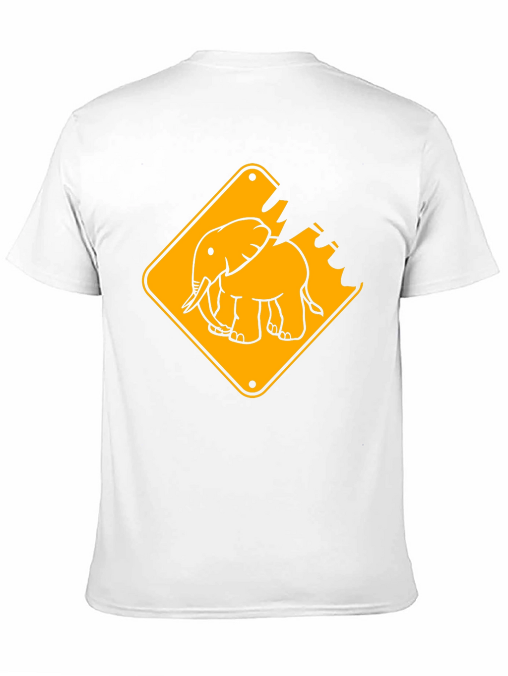 Elephant Crossing Graphic Tee - Black
