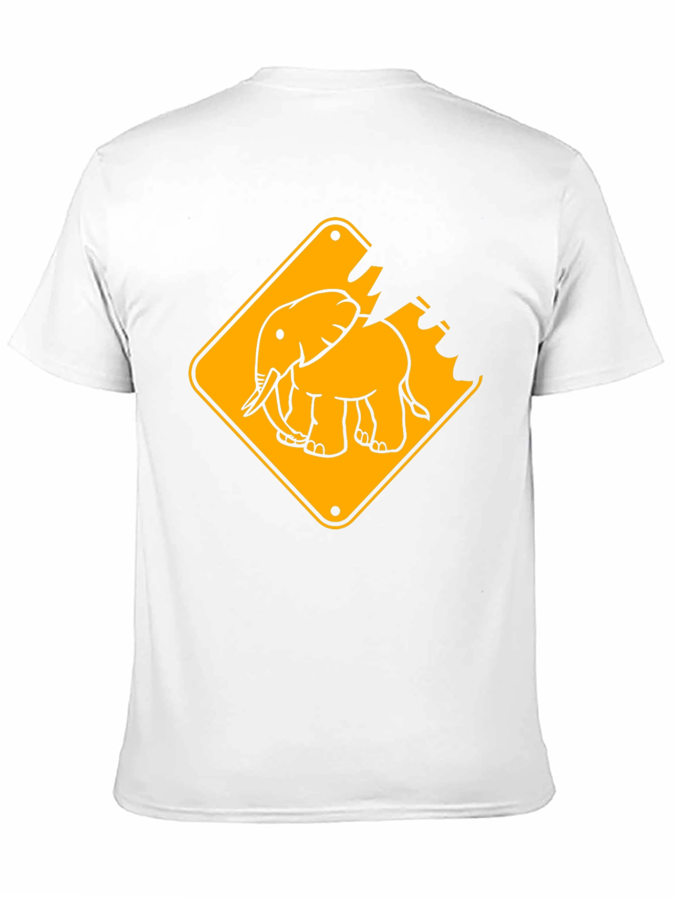 Elephant Crossing Graphic Tee - Black