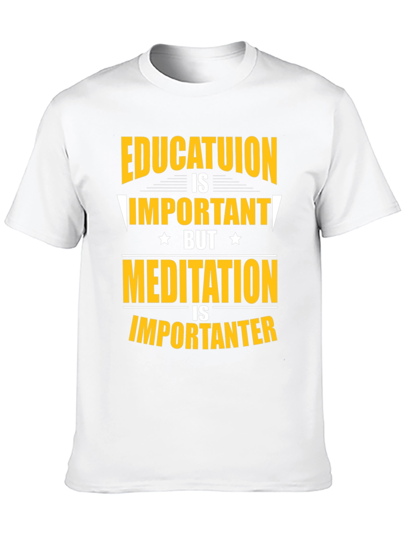 Education vs Meditation T-Shirt