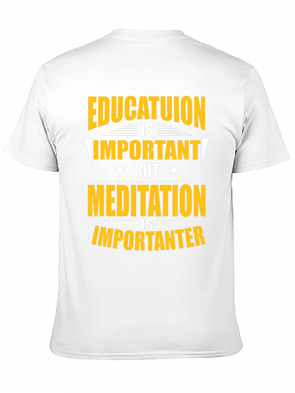 Education vs Meditation T-Shirt