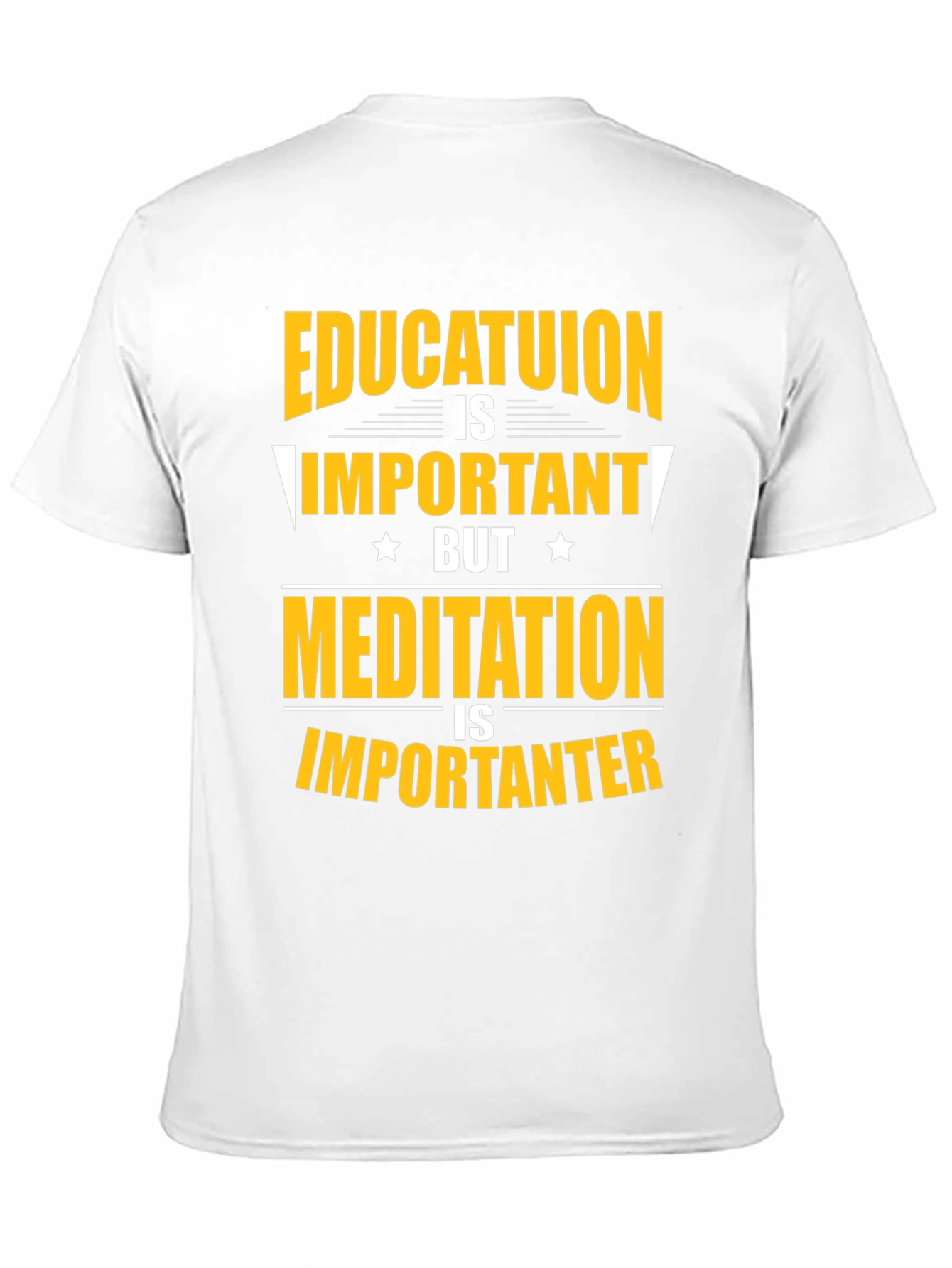 Education vs Meditation T-Shirt