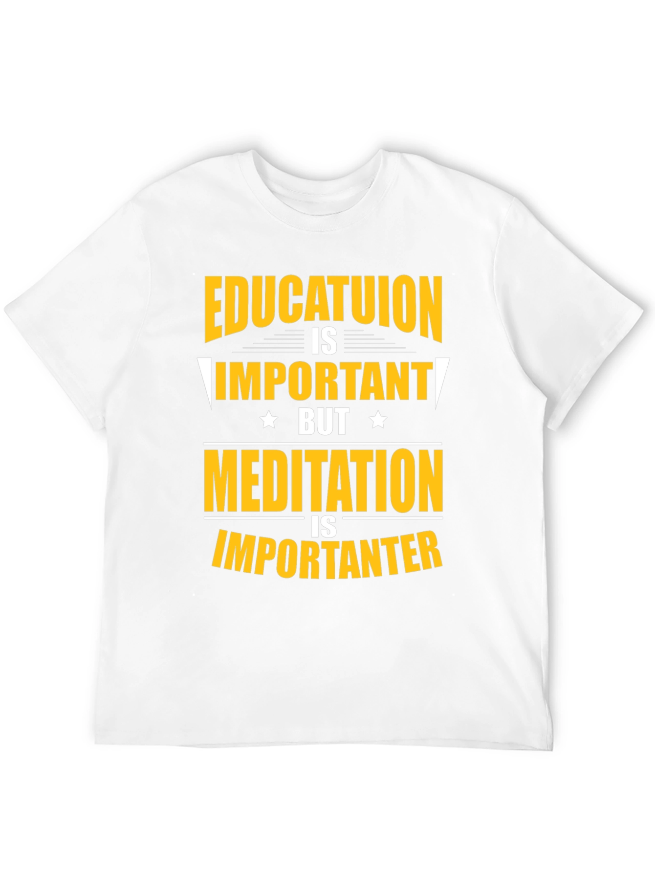 Education vs Meditation T-Shirt