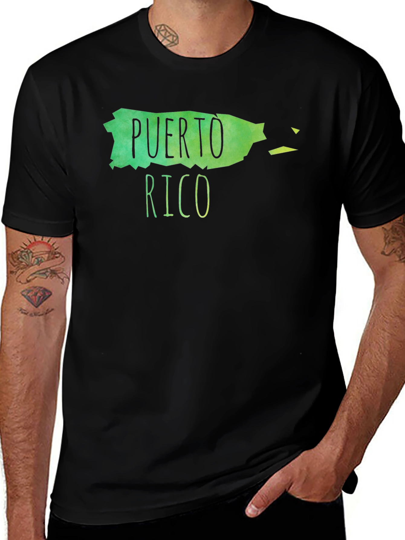 Puerto Rico Map T-Shirt - Island Pride