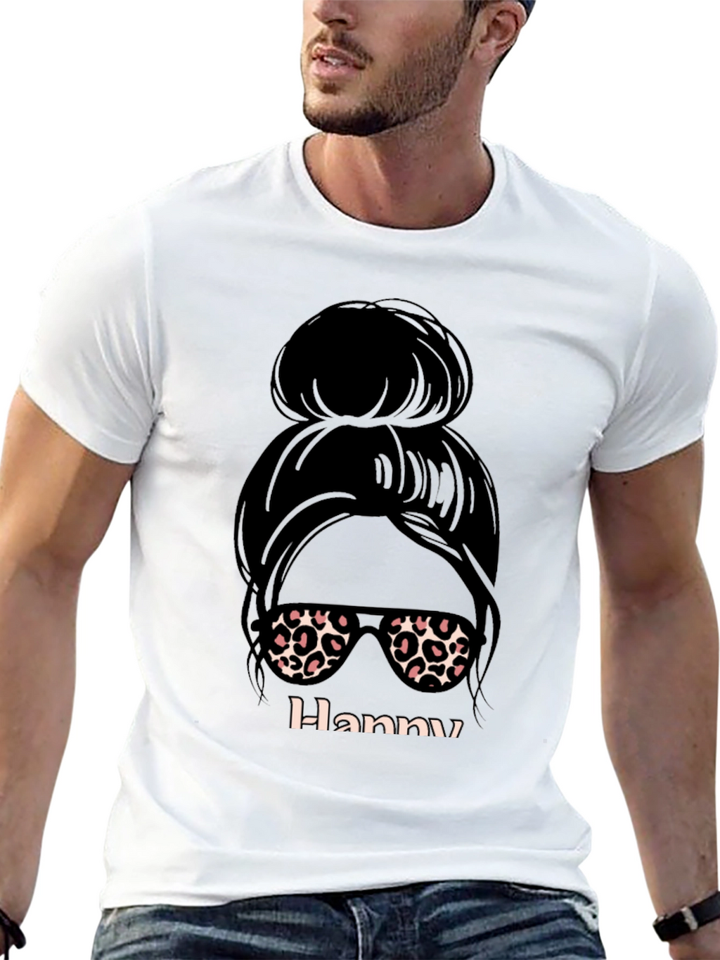 Messy Bun Hanny Graphic Tee