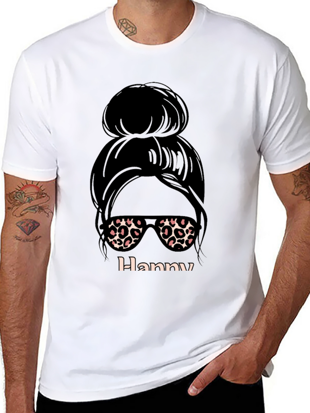 Messy Bun Hanny Graphic Tee