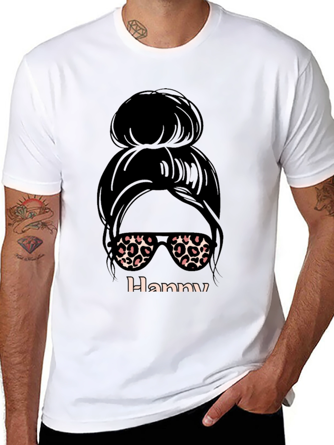 Messy Bun Hanny Graphic Tee