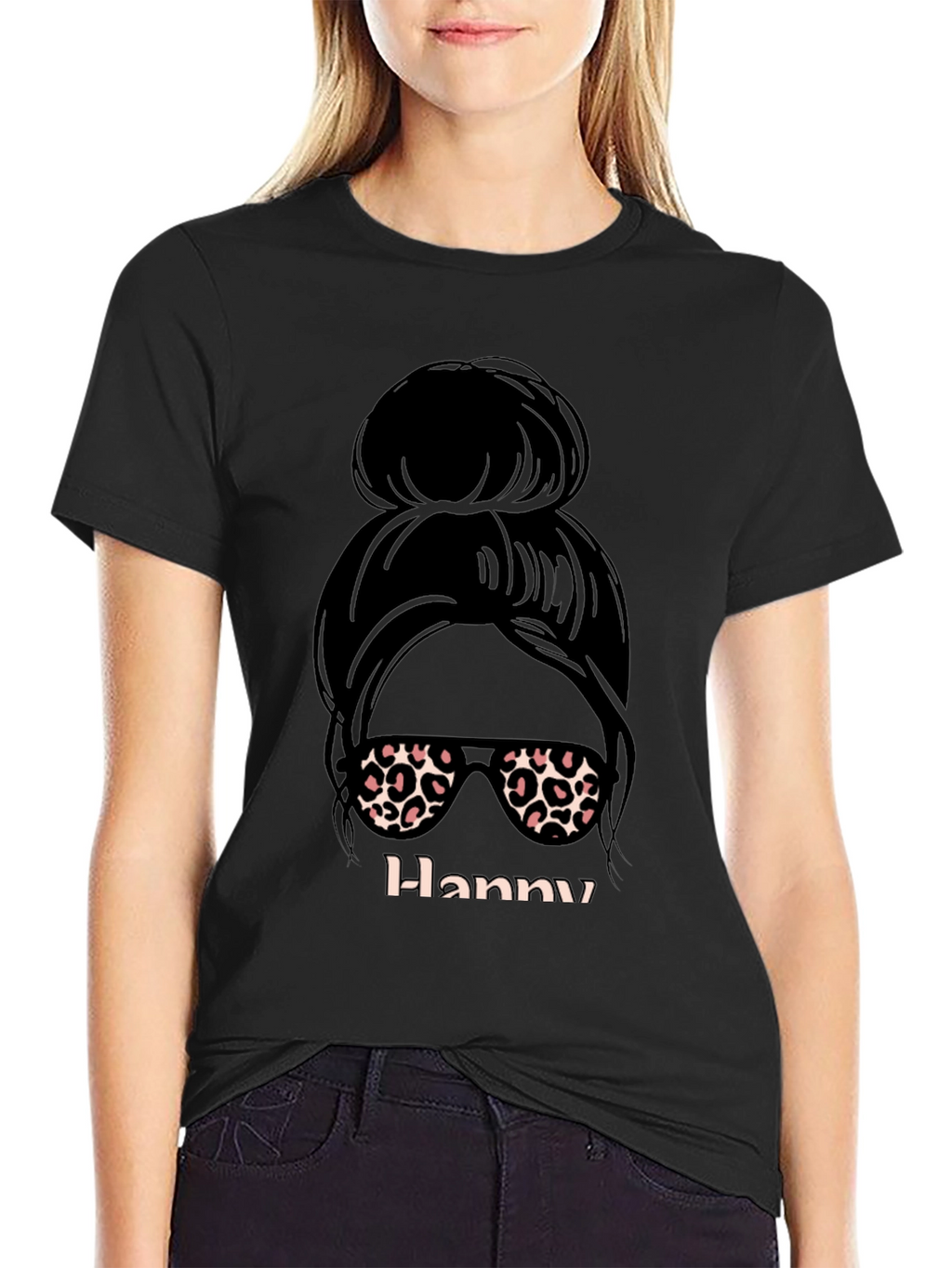 Messy Bun Hanny Graphic Tee