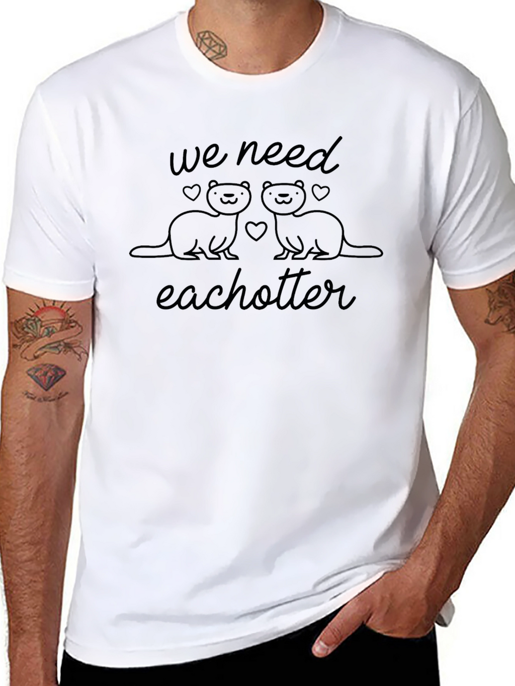 We Need Each Otter Black T-Shirt