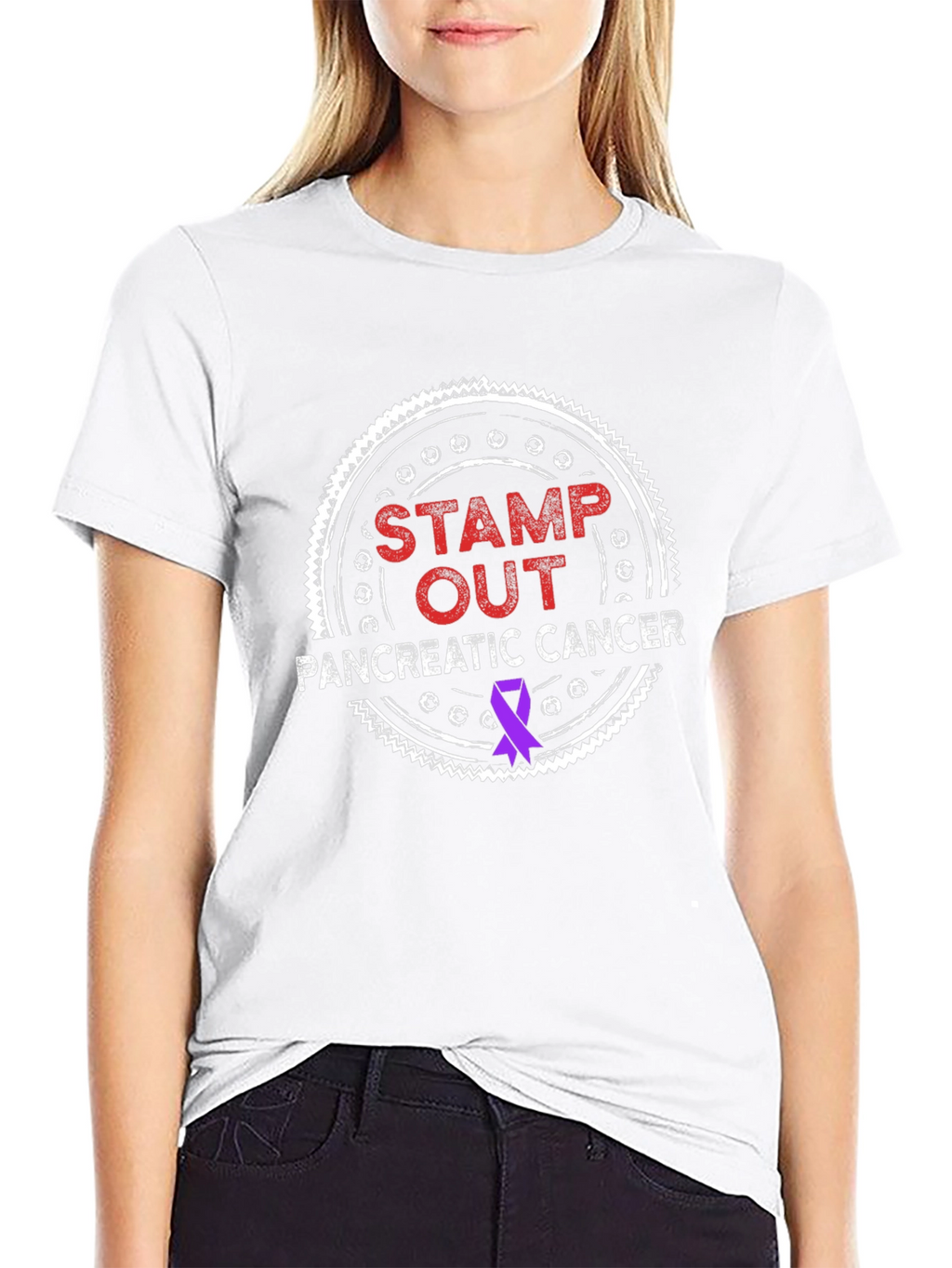 Stamp Out Pancreatic Cancer Awareness T-Shirt