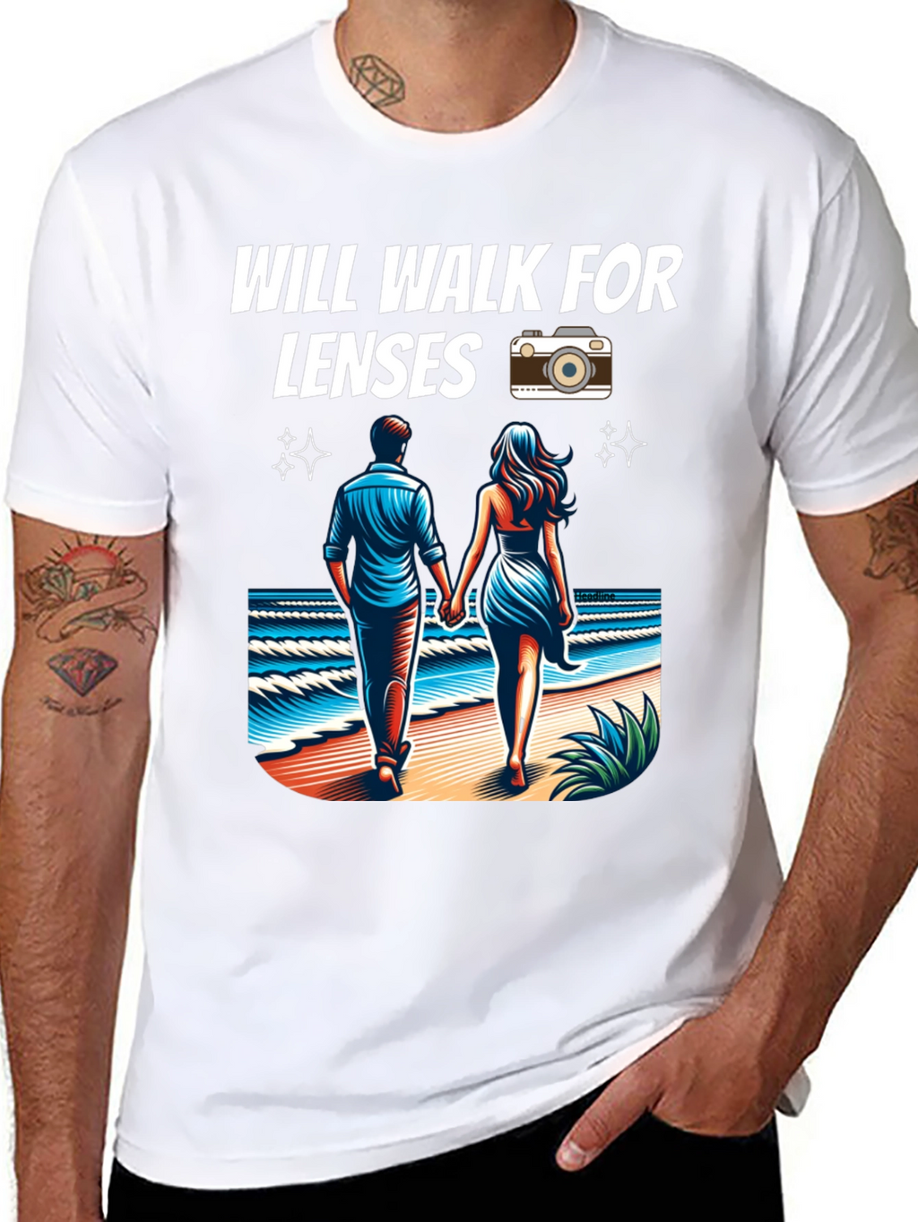 Will Walk for Lenses Graphic Tee
