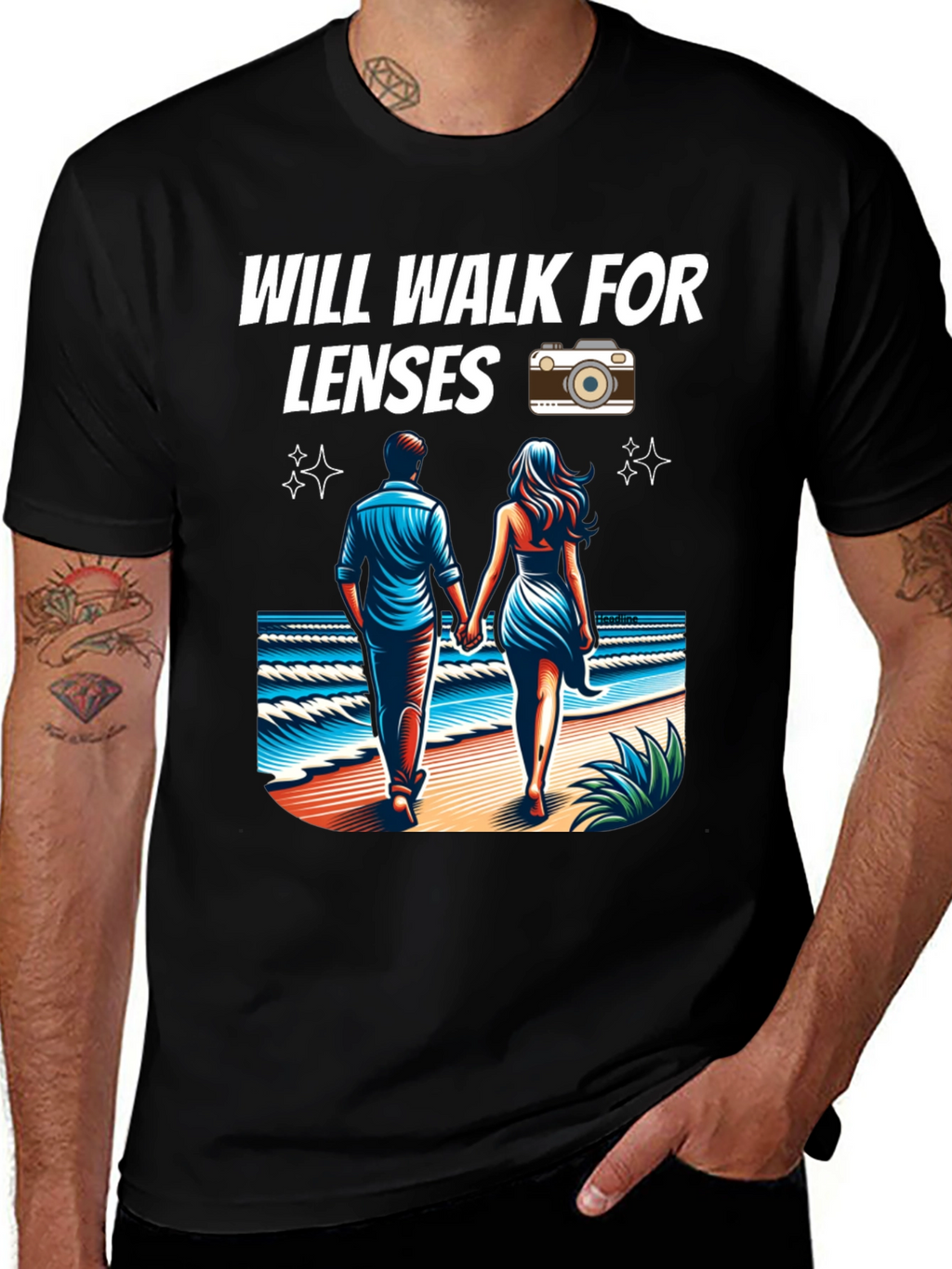 Will Walk for Lenses Graphic Tee