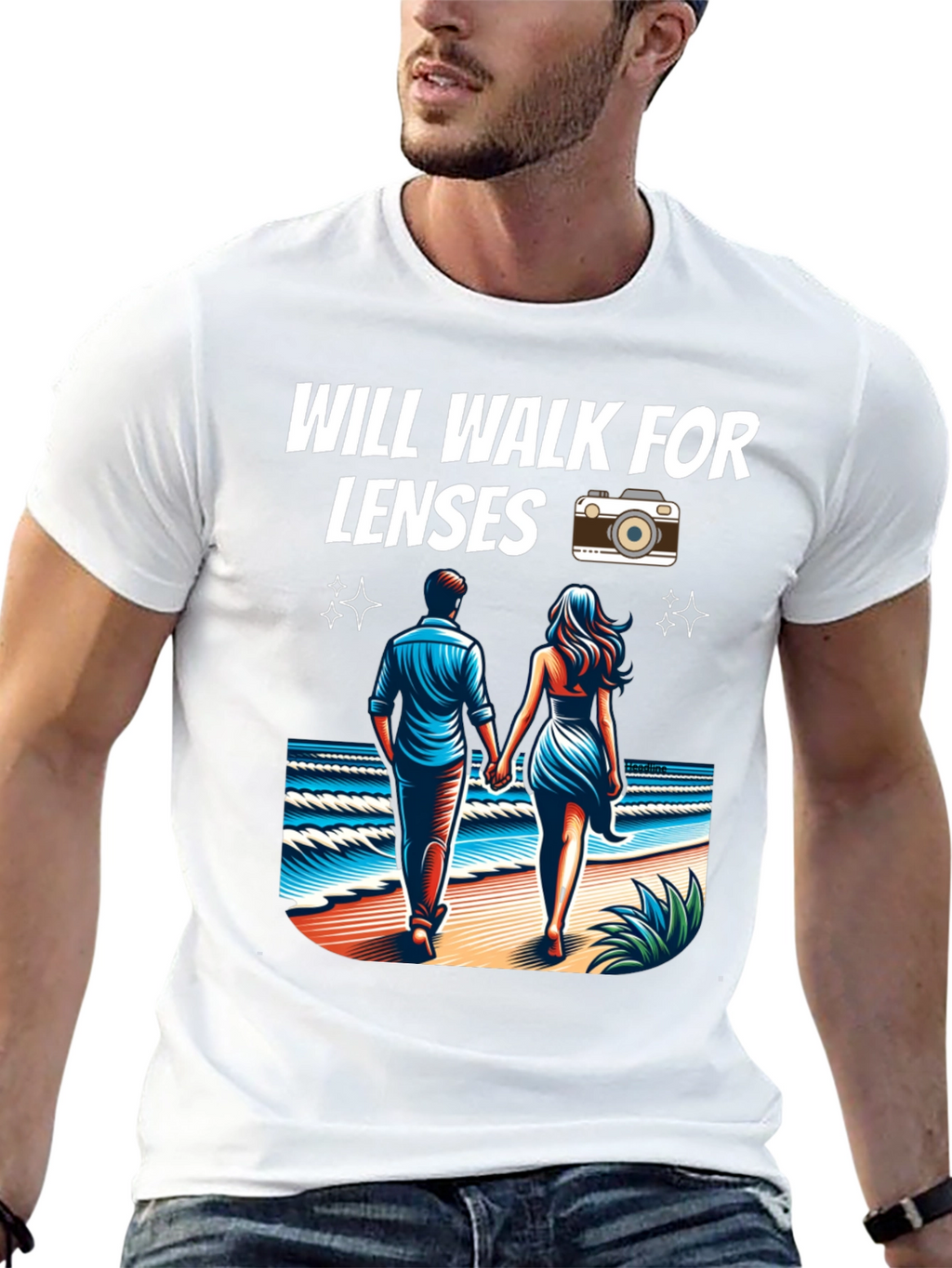 Will Walk for Lenses Graphic Tee