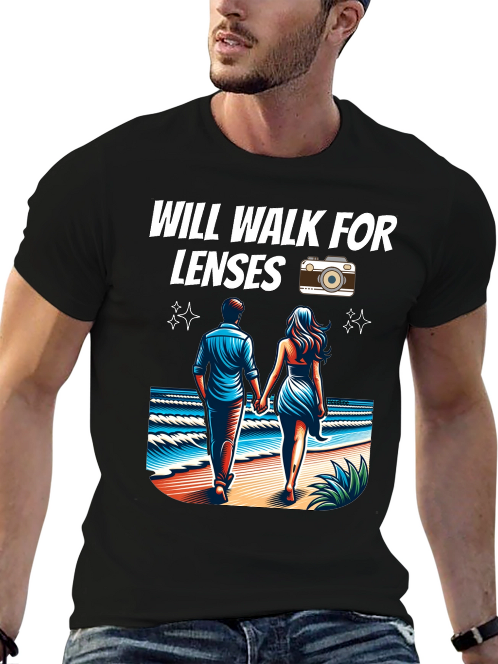 Will Walk for Lenses Graphic Tee