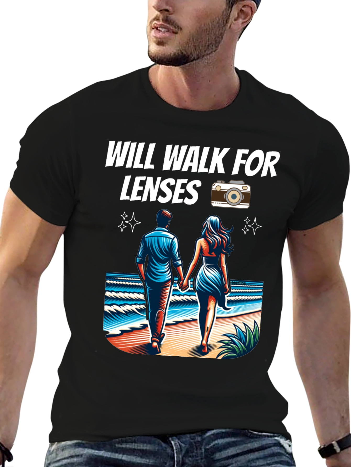 Will Walk for Lenses Graphic Tee