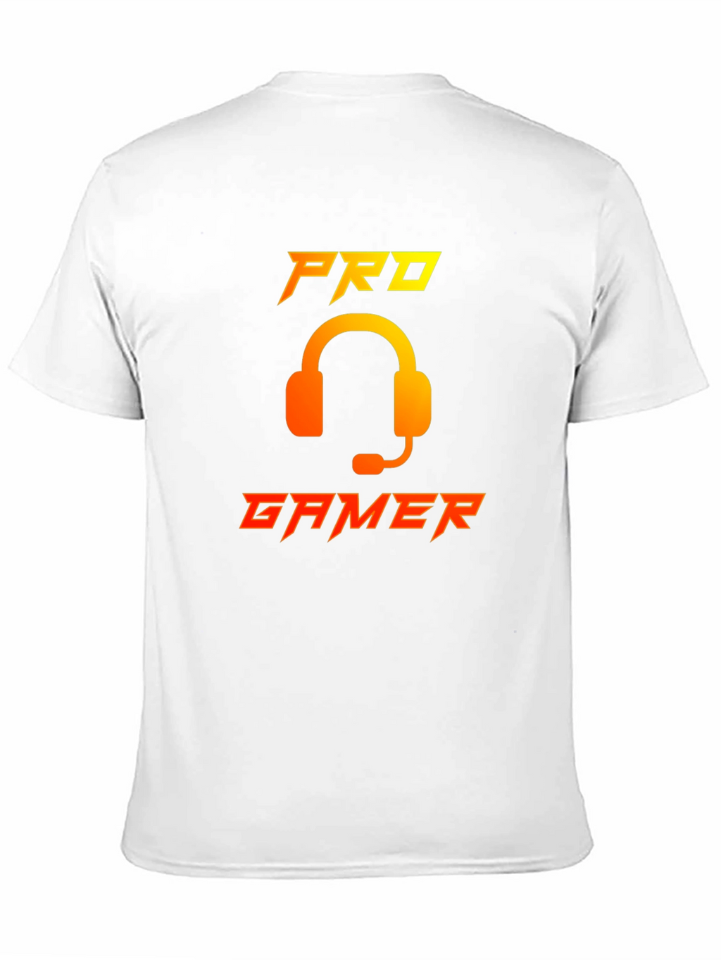 Pro Gamer Black T-Shirt with Headset Graphic