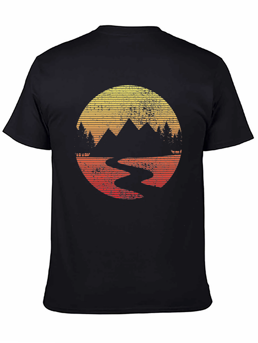 Retro Mountain Sunset T-Shirt