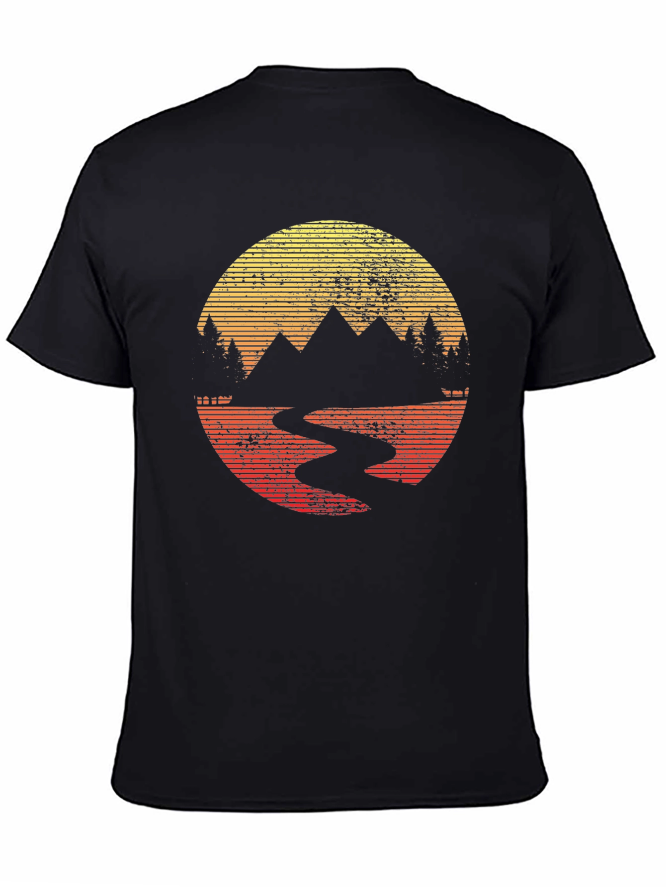 Retro Mountain Sunset T-Shirt
