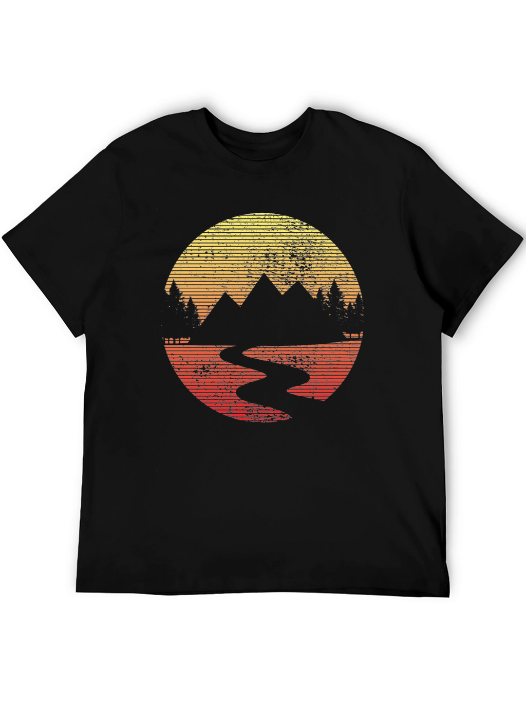 Retro Mountain Sunset T-Shirt