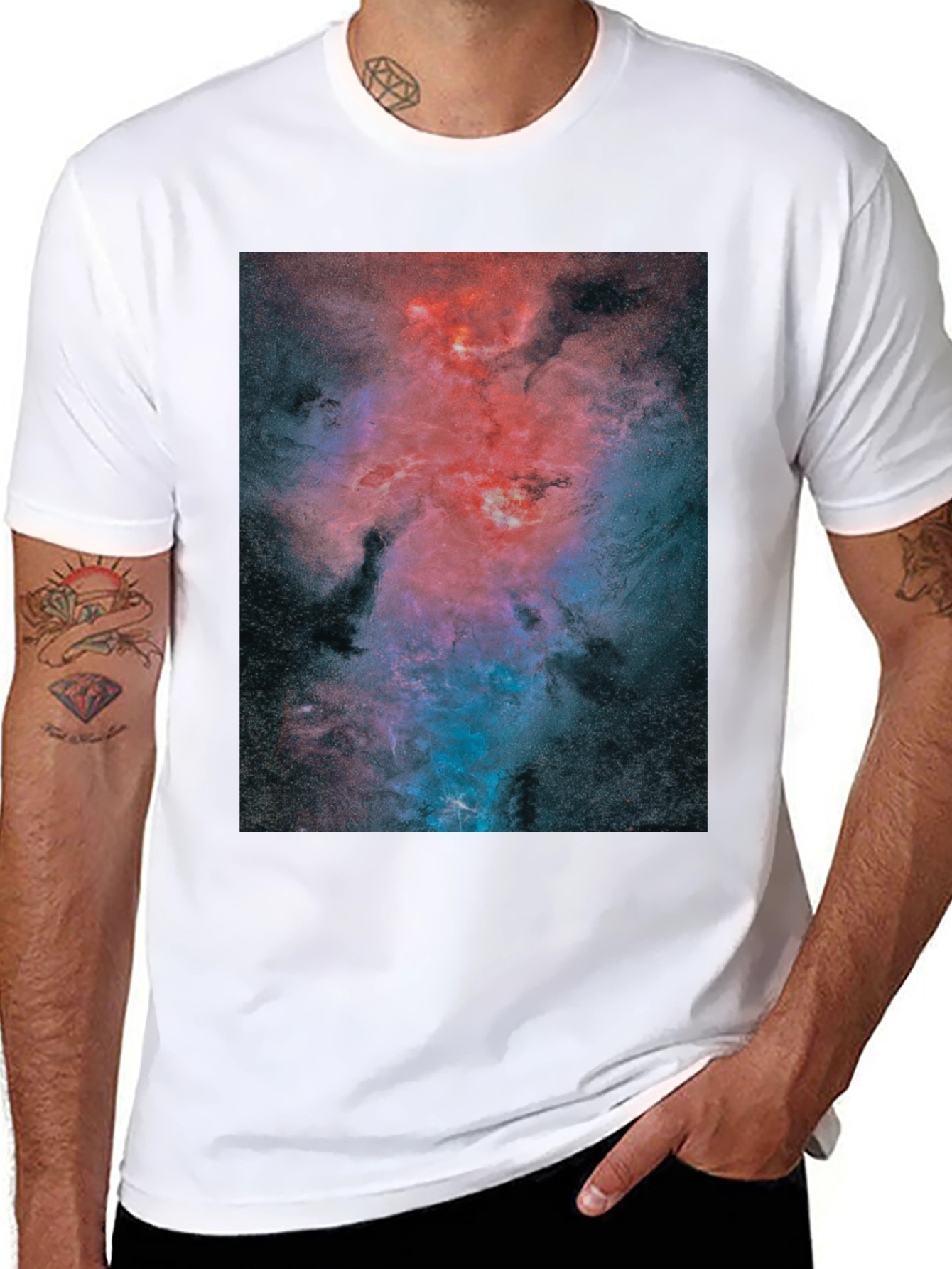 Nebula Graphic Black T-Shirt