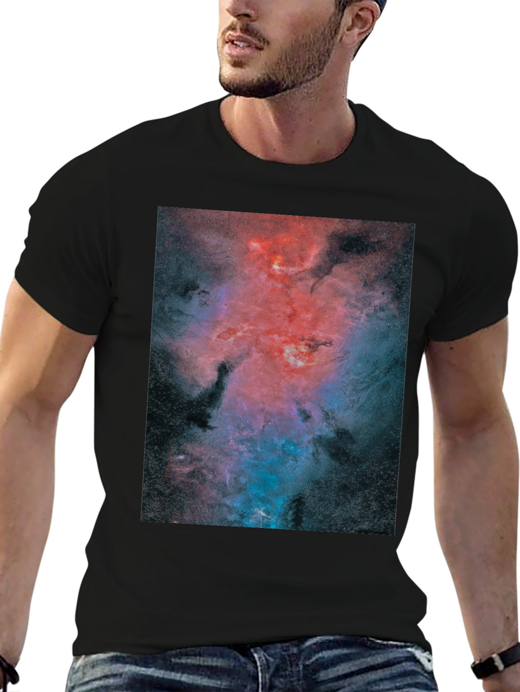 Nebula Graphic Black T-Shirt