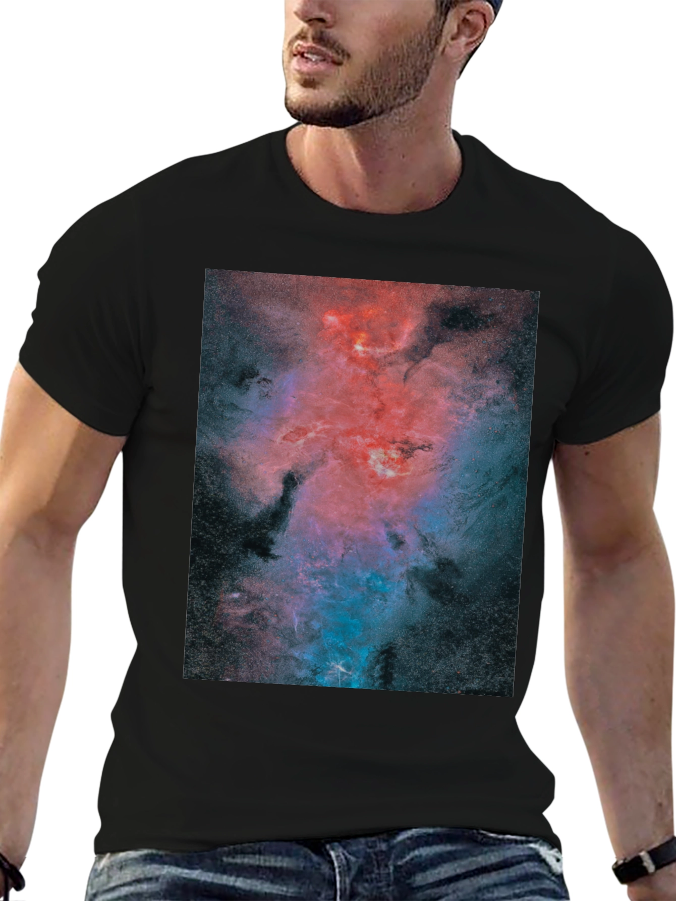 Nebula Graphic Black T-Shirt