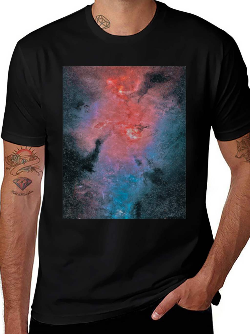 Nebula Graphic Black T-Shirt