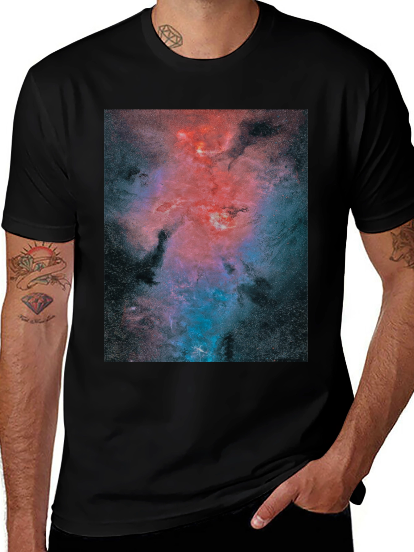 Nebula Graphic Black T-Shirt