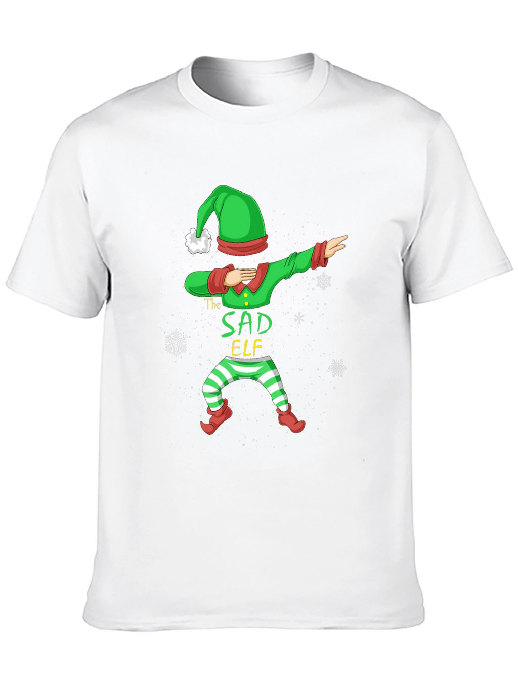 Sad Elf Dabbing Holiday T-Shirt