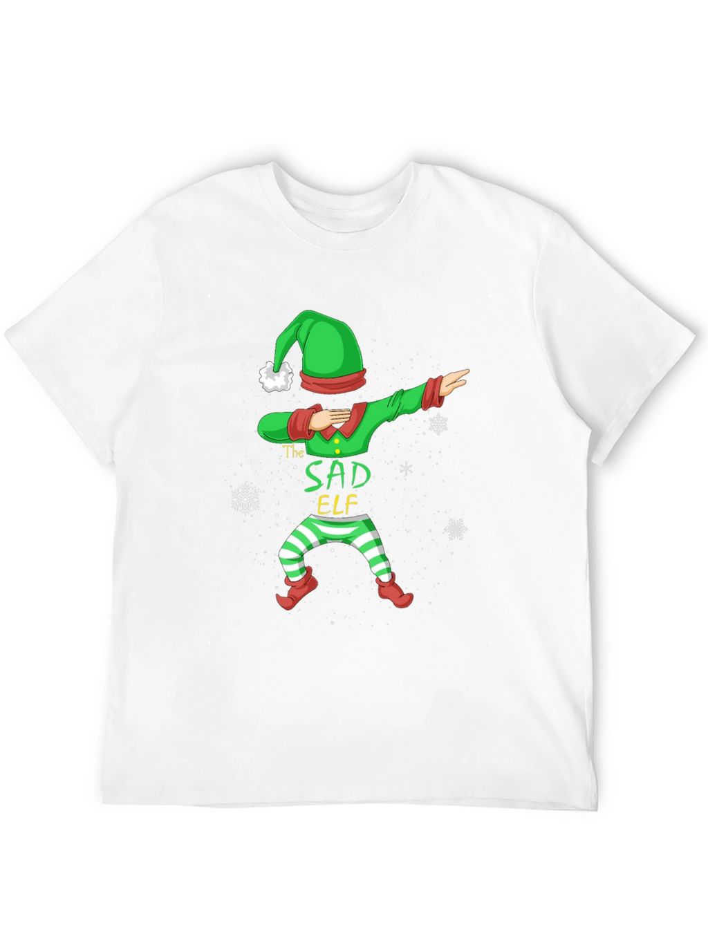 Sad Elf Dabbing Holiday T-Shirt