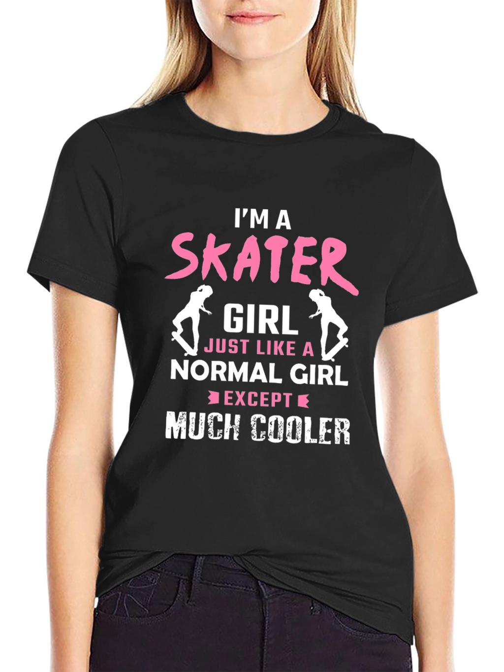 Im a Skater Girl T-Shirt - Cool Skateboarder Tee