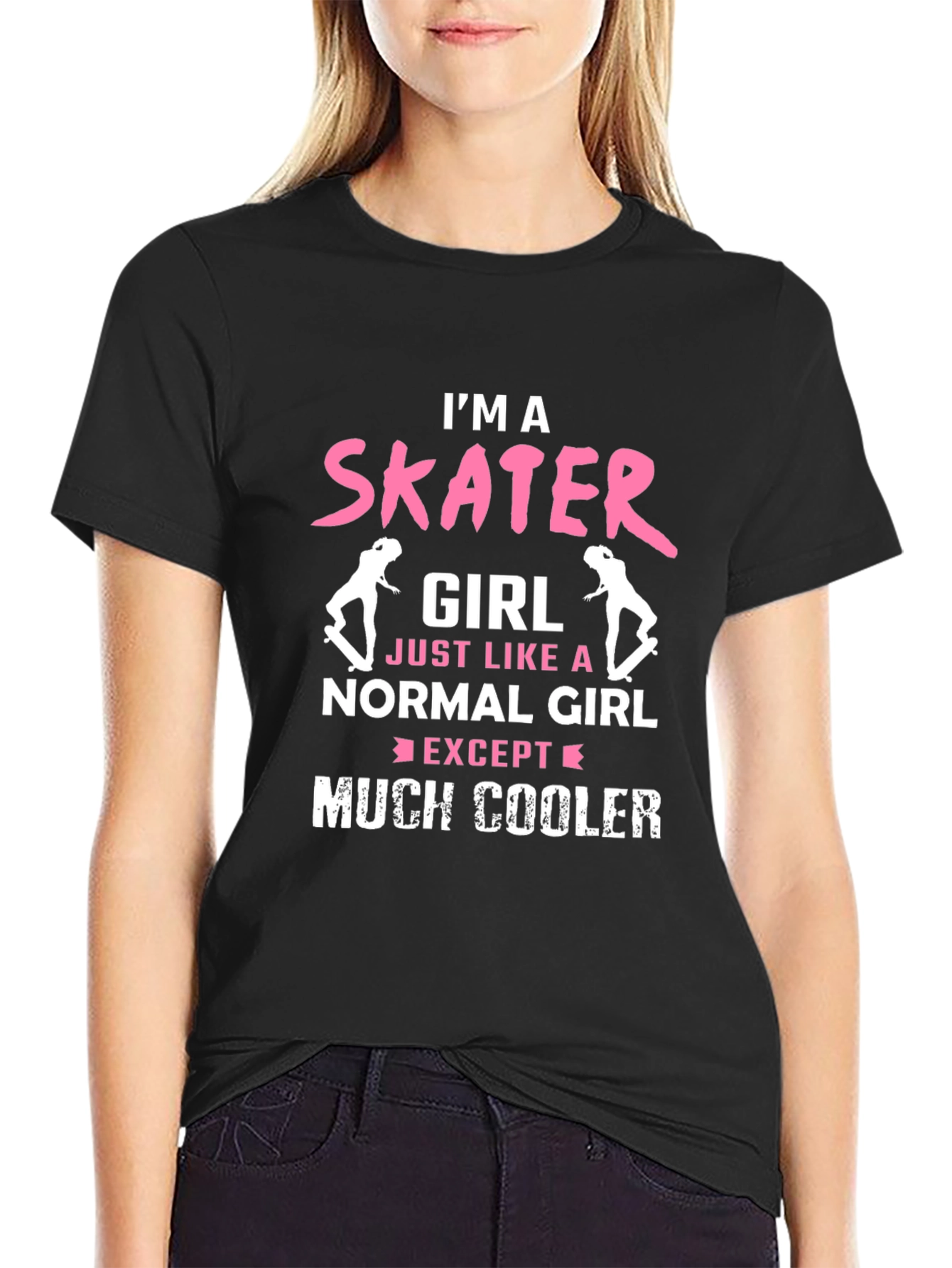 Im a Skater Girl T-Shirt - Cool Skateboarder Tee