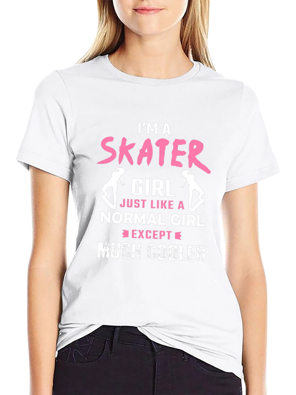 Im a Skater Girl T-Shirt - Cool Skateboarder Tee