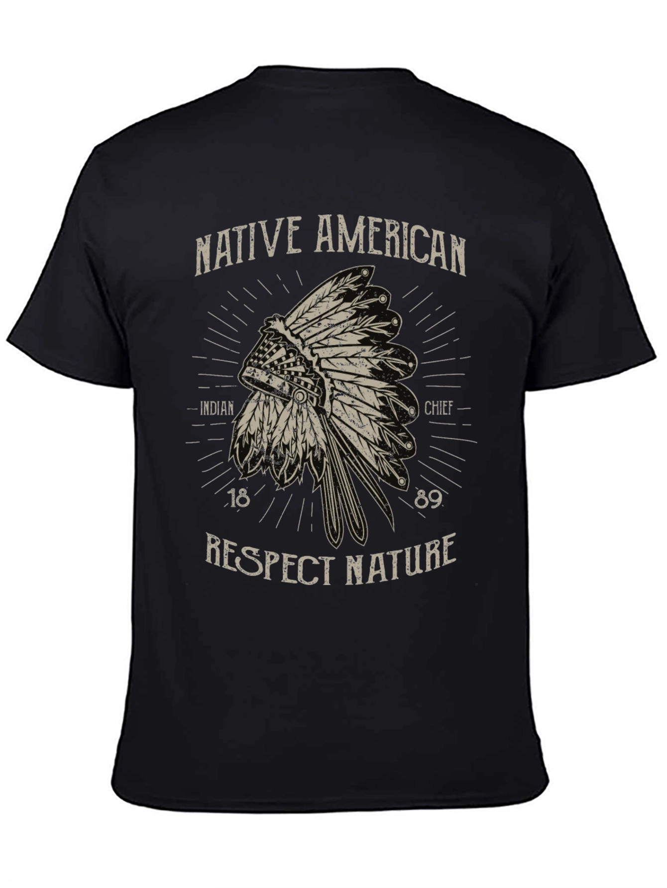 Native American Chief T-Shirt - Respect Nature