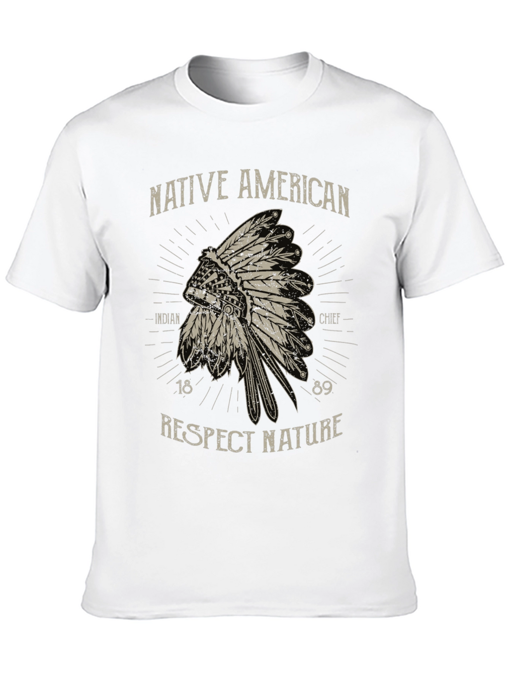 Native American Chief T-Shirt - Respect Nature