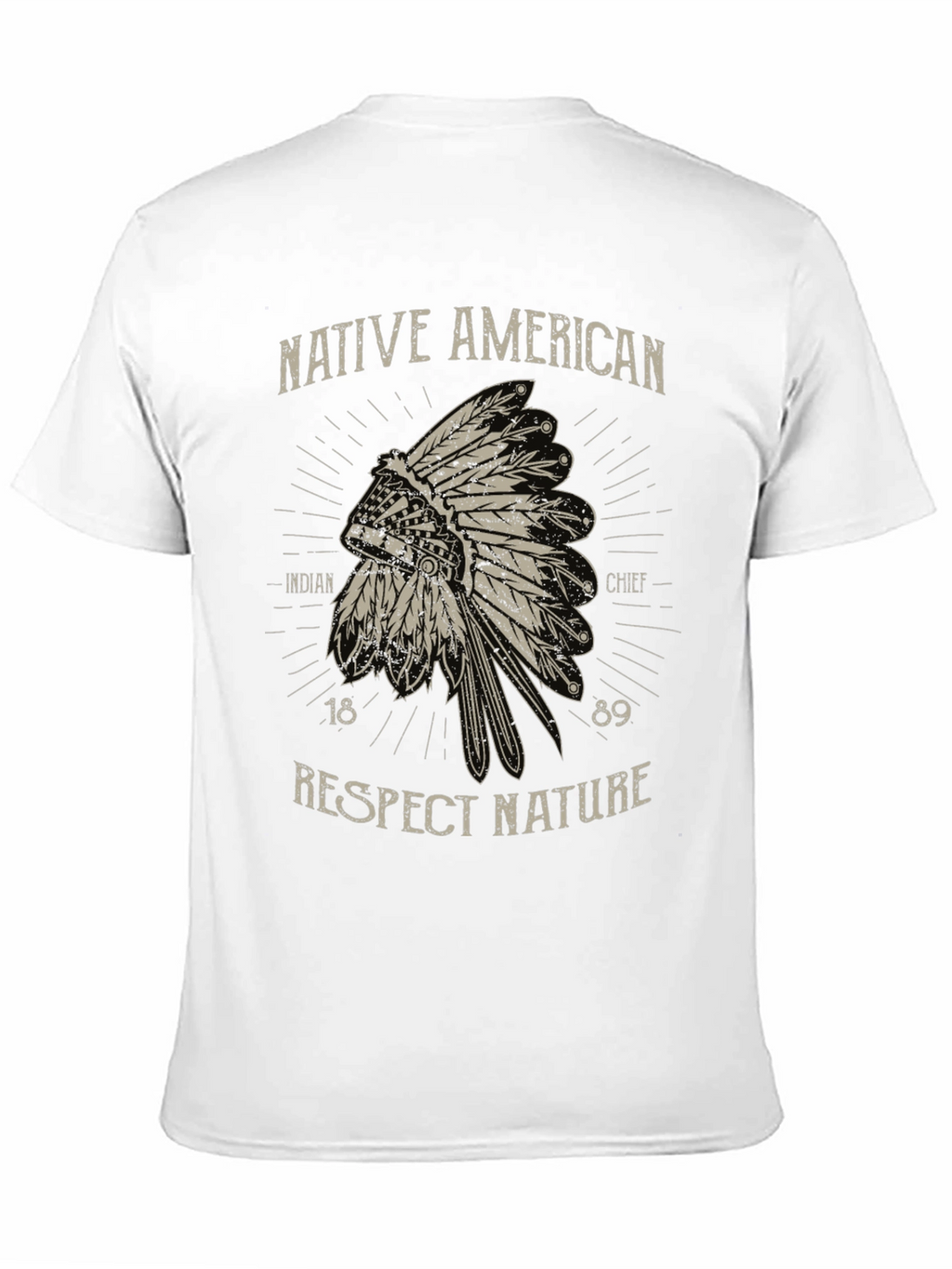 Native American Chief T-Shirt - Respect Nature