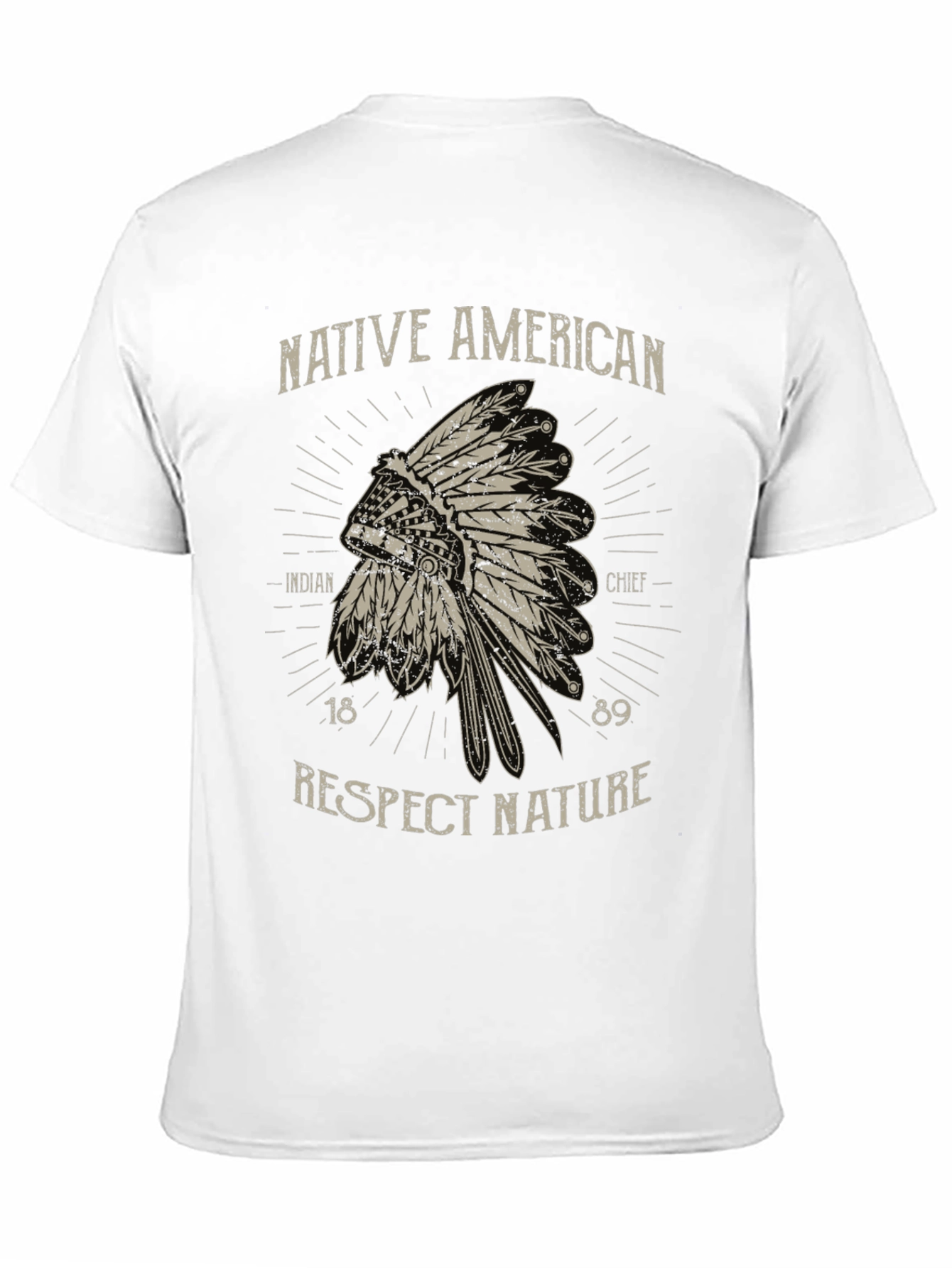 Native American Chief T-Shirt - Respect Nature