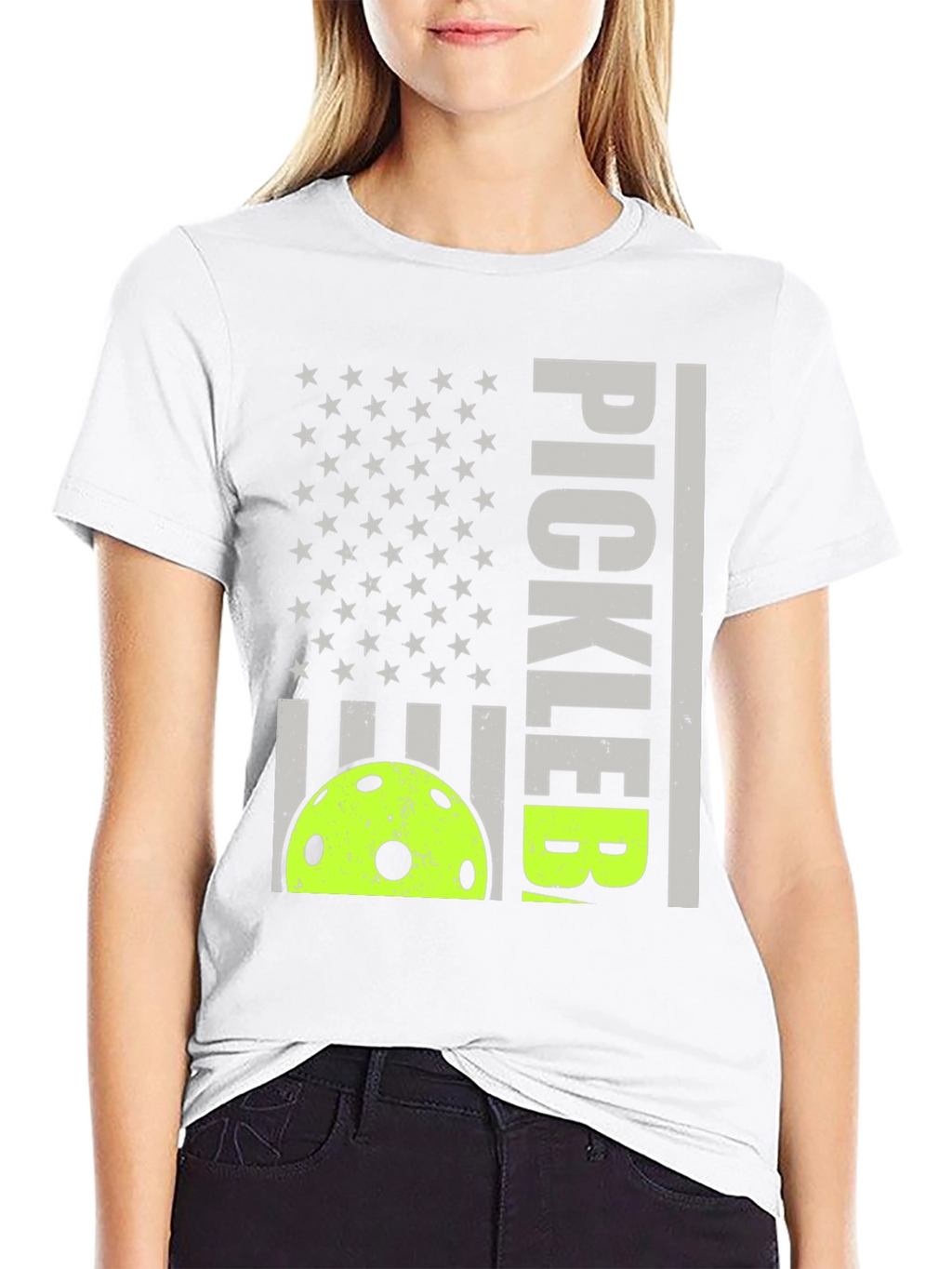 Pickleball American Flag Graphic Tee