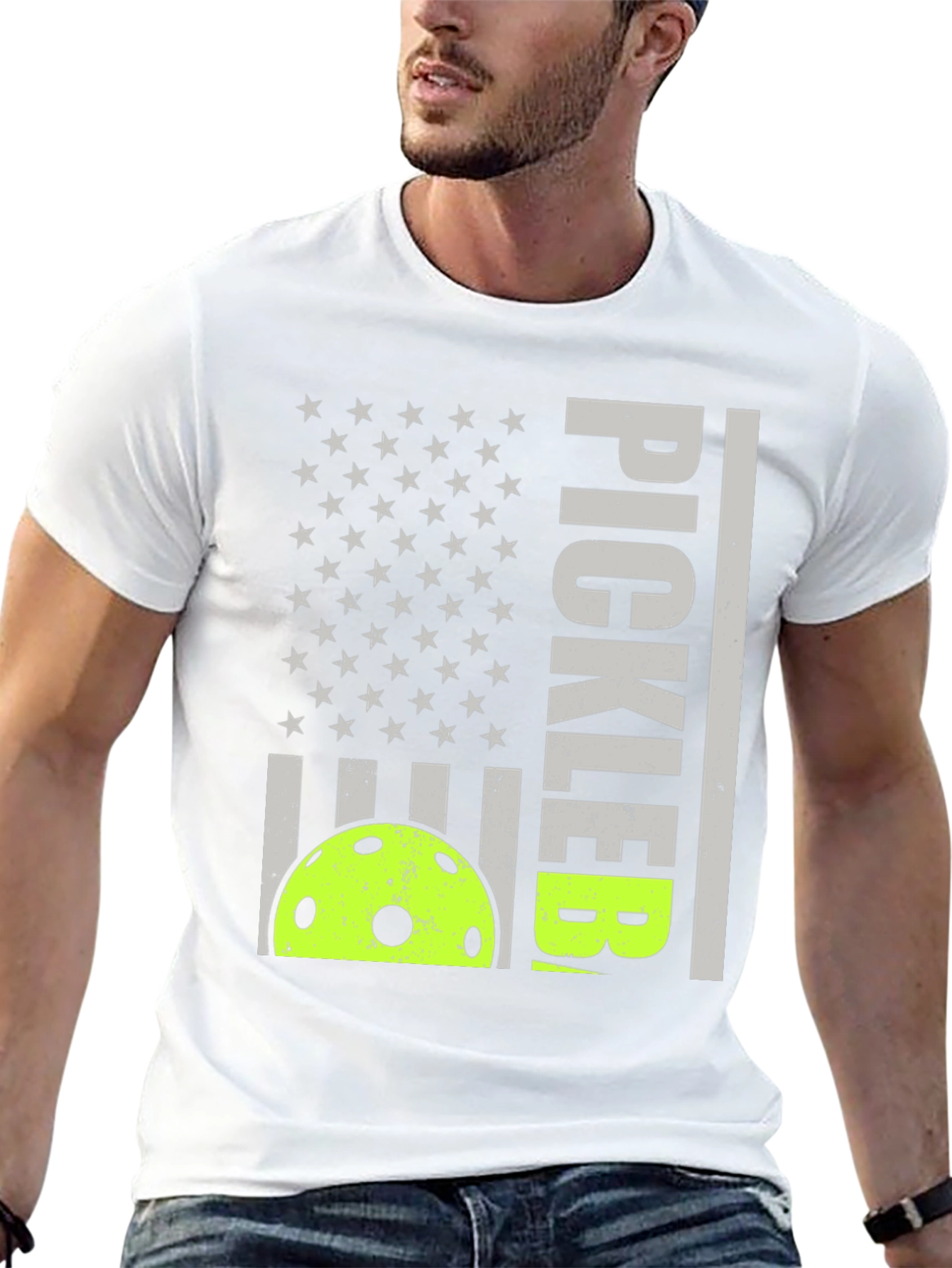 Pickleball American Flag Graphic Tee